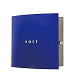 【正規輸入品】 Bonn Blue　ドイツポスト Max Knobloch ボンブルー 壁掛けポスト右ロック AAE24E