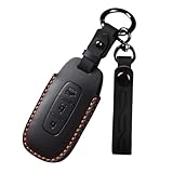 [ZANEKO] アリア キーケース適合日産新型 エクストレイルキーカバーサクラスマートキーケース本革 3ボタン(ブラック)