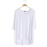 (マーシェル) Marshel マタニティ トップス カットソー らくちん ロング丈 デザイン ゆったり 産前 産後 長く使える 妊婦服 ホワイト