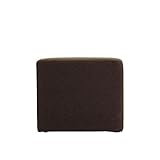 arne スツール 1人掛け チェアー ソファ 腰掛け 椅子 背もたれ無し Cube’s L58 ダークブラウン ファブリック 布張り