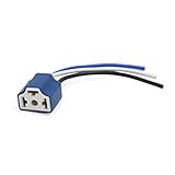 DealMux H4ランプの配線オートカー用ソケットヘッドライトハーネスコネクタブルー