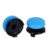 Eboxer 親指スティックエクステンダー PS5用 3Dテクスチャ 親指グリップスティック ジョイスティック 親指スティック プレイステーション5コントローラー用 (ブルー)