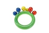 Bilipala Wooden Bell Rattle Handbells Musical Toys Percussion Instrument for Kids, Green [並行輸入品]