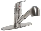 Premier Faucet 2495782 Premier Bayview Kitchen Faucet with Pull-Out, 1.8 Gpm, Brushed Nickel [並行輸入品]