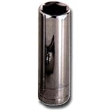 SK Hand Tool 41916 6 Point 1/4-Inch Drive Deep Socket, 1/2-Inch, Chrome [並行輸入品]