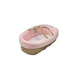 Baby Doll Bedding Heavenly Soft Moses Basket Pink [並行輸入品]