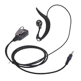 3.5mm PTT イヤーフックイヤホン スマートフォン用 携帯電話用プッシュトークヘッドセット 3.5mm PTT イヤホン