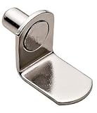 1 / 4 "ブラケットスタイルキャビネットシェルフサポートペグ 200 シルバー SS-Bra-.25-PN-200