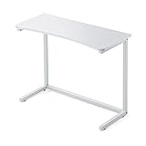 サンワダイレクト モニター台 ディスプレイ上収納 幅80cm×奥行35cm 耐荷重20kg 27～30型程度モニター プリンター台 ホワイト 100-MR165