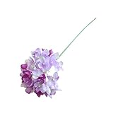 最新人工フェイク花シルク牡丹花柄ウェディングブーケブライダル紫陽花 パープル