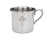 Reed & Barton Pewter Baby Cup, Cross, 6 Ounce by Reed & Barton