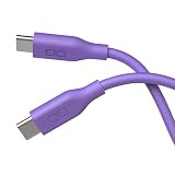 CIO 柔らかいシリコンケーブル C to C (USB Type-C/USB-C) 240W PD 急速 充電ケーブル 絡まない iPhone 17 / 16 / 15 / Macbook Pro/Air/iPad/ノートパソコン Galaxy Google Pixel Android (アンドロイド)