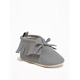 オールドネイビー OLD NAVY/ フリンジブーティーズ グレー シューズ 12～18ヶ月【並行輸入】