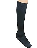 レックスフィット　厚手ハイソックス　つま先付き　Sサイズ　ブラック色　クラスⅢ30-40mmHg