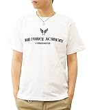 [ジーンズバグ] Air Force Academy エアフォース ミリタリー オリジナル プリント 半袖 Tシャツ メンズ レディース ブランド ST-AFACA Ｌ シロ（1）