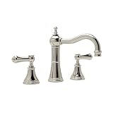 Rohl u.3723lsp-2 Georgian Era Widespreadバスルーム蛇口with磁器Capped M、 U.3723LSP-PN-2 1
