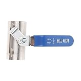 F Fityle ステンレス鋼304　水門　ブレーキ　ボールバルブ　エアー　ホース　パイプ　1 / 2インチ　耐酸性