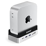 ORICO MiniDock Mac mini M4用スタンド ドック 10-IN-1 USB-Cハブ 内蔵 SSD 512GB NVMe M.2 Type 2280 10Gbps高速転送 100W PD対応 SD/TFカードリーダー HDMI USB3.2 USB3.0 1000Mbpsイーサネット ドッキングステーション (Mac mini M4/Pro対応) VSP10-512