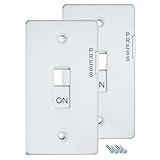 E-Lock Switch Guard Light Switch Cover, Twin Pack, White by E-Lock [並行輸入品]