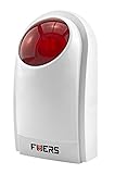 Fuers FJ008 Wireless Flashing Strobe Siren Working With Fuers Home Security Alarm System 433MHZ [並行輸