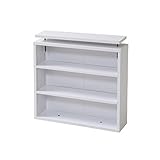 1cmピッチ 本棚 薄型 大容量 文庫本ラック つっぱり上置き 幅60 木製 YHK-0215 ジェイケイプラン JKプラン