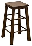 天然木 ハイタイプ スツール カウンターチェア (ダークブラウン/DBR)