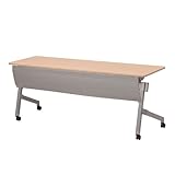 TOKIO NTTホールディングテーブル 棚付 パネル付 W1800×D600×H720mm NTT-1860P ナチュラル