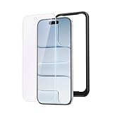 NIMASO ブルーライトカット iPhone Air用 ガラスフィルム 目の疲れ軽減 強化 ガラス 保護 フィルム 貼付け簡単 指紋防止 ガイド枠付き 1枚セット いphone 17 エアー対応（6.5インチ） DSP25F1725