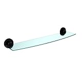 Allied Brass P1033/24-SN 18 x 5 Glass Shelf Antique Copper by Allied Brass