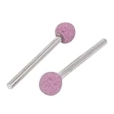 uxcell 軸付き砥石　砥石マウントポイント　グラインダー　合金シャンクスフィアヘッド　9mmx 3mmマウント