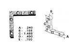 CRL亜鉛ダイキャストStormウィンドウコーナーkey- 1.468 "脚; .168 " width-のパッケージ20