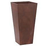 Novelty Manufacturing Co NOV35137 Novelty 13.5 in. Ella Tall Planter Teak