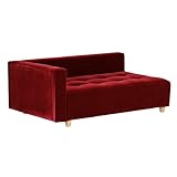 arne ベンチソファ ベンチ イス 背もたれ 肘掛け 片肘付き コーナーソファー Baggy DX-R 3×5 モケット ダークレッド