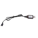 P Prettyia ユニバーサル6V USB-SM-2PメスプラグNI-MH NI-Cdバッテリー充電アダプターケーブル（RCおもちゃドローン用）