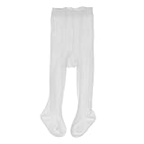 Perfk 幼児　女の子　ストッキング　赤ちゃん　　子供　ケーブル　ニット　コットン　タイツ　パンツ　暖かい　快適　全4サイズ4色 - 白, 2-4歳