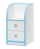 大川家具 岡製作所 ランドセルラック アンジュ 37cm幅 ブルー 179097