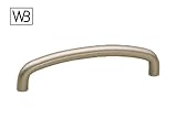 HB-71 真チュウD形丸棒ハンドル パールニッケル　130mm