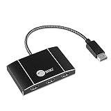 SIIG 3ポート DisplayPort 1.4 - HDMI MST ハブ 4K - 1x3 DP 1.4 - HDMI マルチモニタースプリッターとアダプター - Windows PC とノートパソコン用 (Mac OSには非対応) CE-DP0Q11-S1