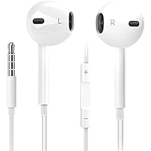 iPhone イヤホン 有線イヤホン インナーイヤー型 3.5mm ジャック 多機種対応 ヘッドホン マイク内蔵 リモコン付き スマートフォン 通話対応 音量調整Need for Speed (白) (白)