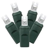Vickerman X6G0509 50 Light LED Pure White-Green Wire Wide Angle Ec by Vickerman
