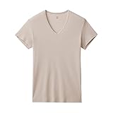 [グンゼ] Ｔシヤツ Ｖネツク 接触冷感 持続消臭 綿100％ YN0315 メンズ ライトグレ－ L