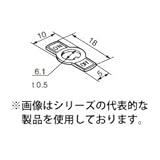 NKKスイッチズ AT-210 Ｍ６用ブッシング用小形文字板　ＯＮ側地色：赤　ＯＦＦ側地色：黒　印刷文字