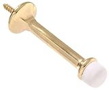 The Hillman Group 852337 3-Inch Rigid Door Stop Standard Type, , Brass Finish by The Hillman Group
