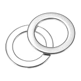 uxcell 80個 平ワッシャーM12 平座金 304ステンレス鋼 12mm内径 18mm外径 1mm厚さ フラットスペーサー ボルト ねじ用 庭 蛇口配管 修理用 シルバー