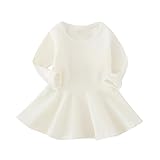 MIOIM ベビー ワンピース 長袖 秋 可愛い 子供服 女の子 チュチュドレス 通園 発表会 チュニック フォーマル 1-3歳