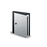 ナスタ DESIGN POST 大型ダイヤル 戸建・集合郵便受箱 防滴型　前入前出 モダンブラック KS-MB31S-L-MBK