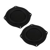 P Prettyia 2パック4インチDIYベーススピーカースピーカー振動膜パッシブベースウーファーダイヤフラムプレート、スピーカーパッシブラジエーター交換キット