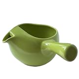 風景ドットコム 常滑焼 フタなし急須 ちゃーみる 緑茶 紅茶 冷茶 日本製 (ライトグリーン, 430ml入り)