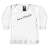反乱インク赤ちゃんは12〜18月Mom's-で白い長袖Tシャツを食べる329wls1218