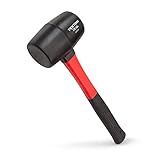 TEKTON 30603 Fiberglass Handle Rubber Mallet, 16-Ounce [並行輸入品]